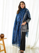 Monochrome By Sahar Printed Lawn 3 Piece Unstitched Suit S24M MC-V2-04
